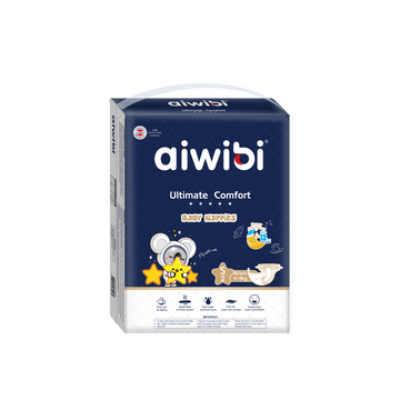 Aiwibi Ultimate Comfort Disposable Overnight Nappies Size 2 (60 pieces per pack)