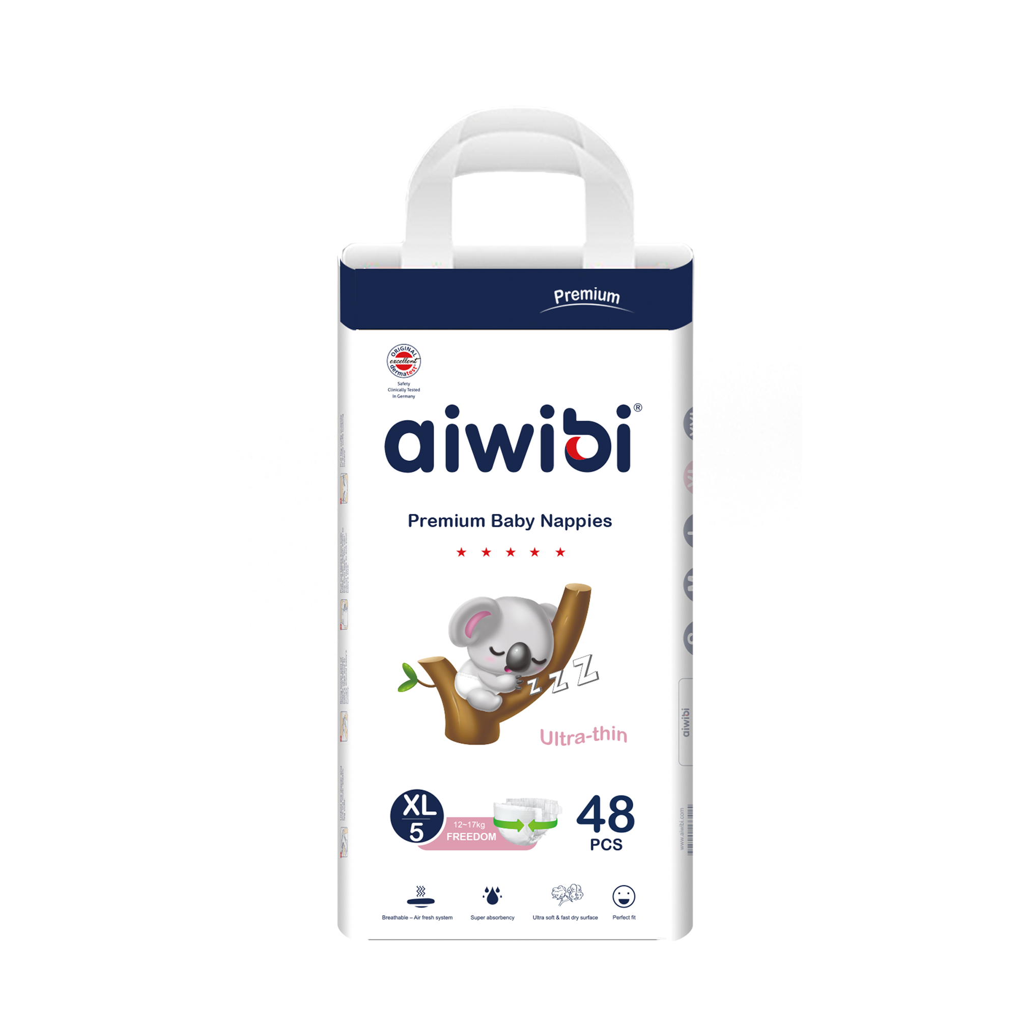 Light Feather Disposable Baby Nappies Size 5 (48 pieces per pack)