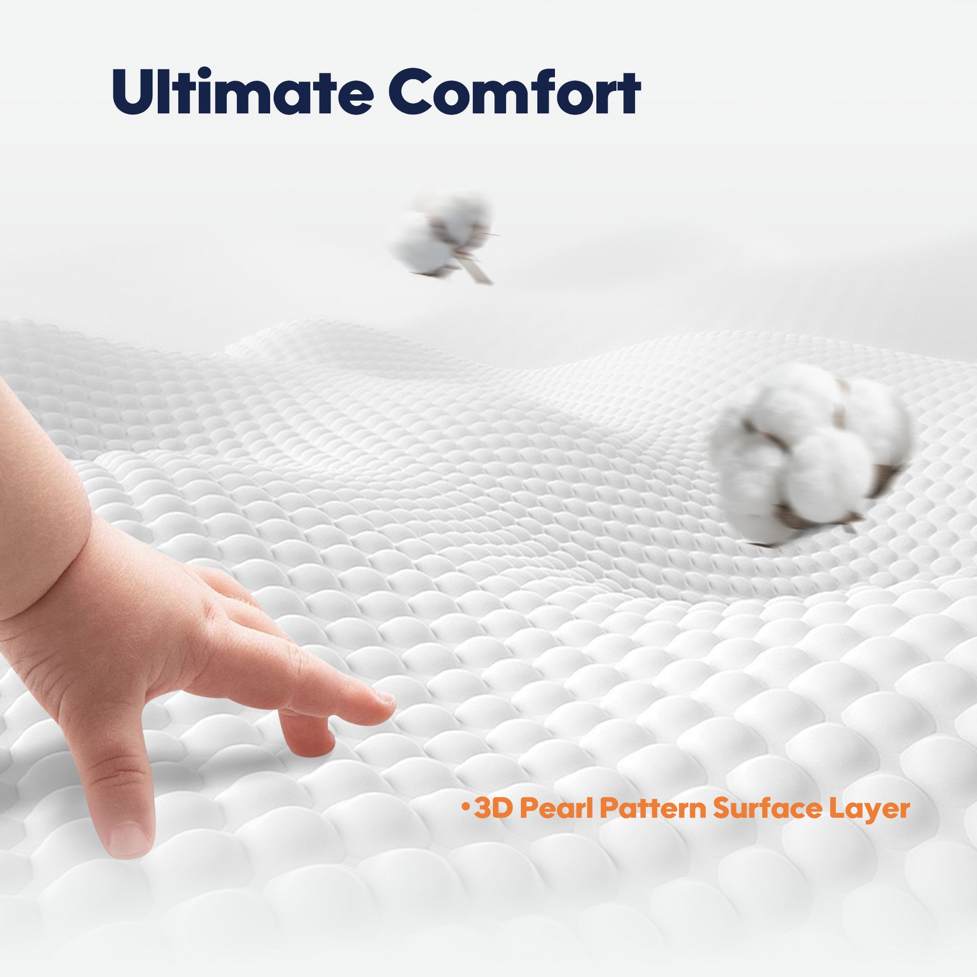 The fabric's texture is ultra-soft, ideal for a baby's delicate skin. This ensures comfort throughout the night.