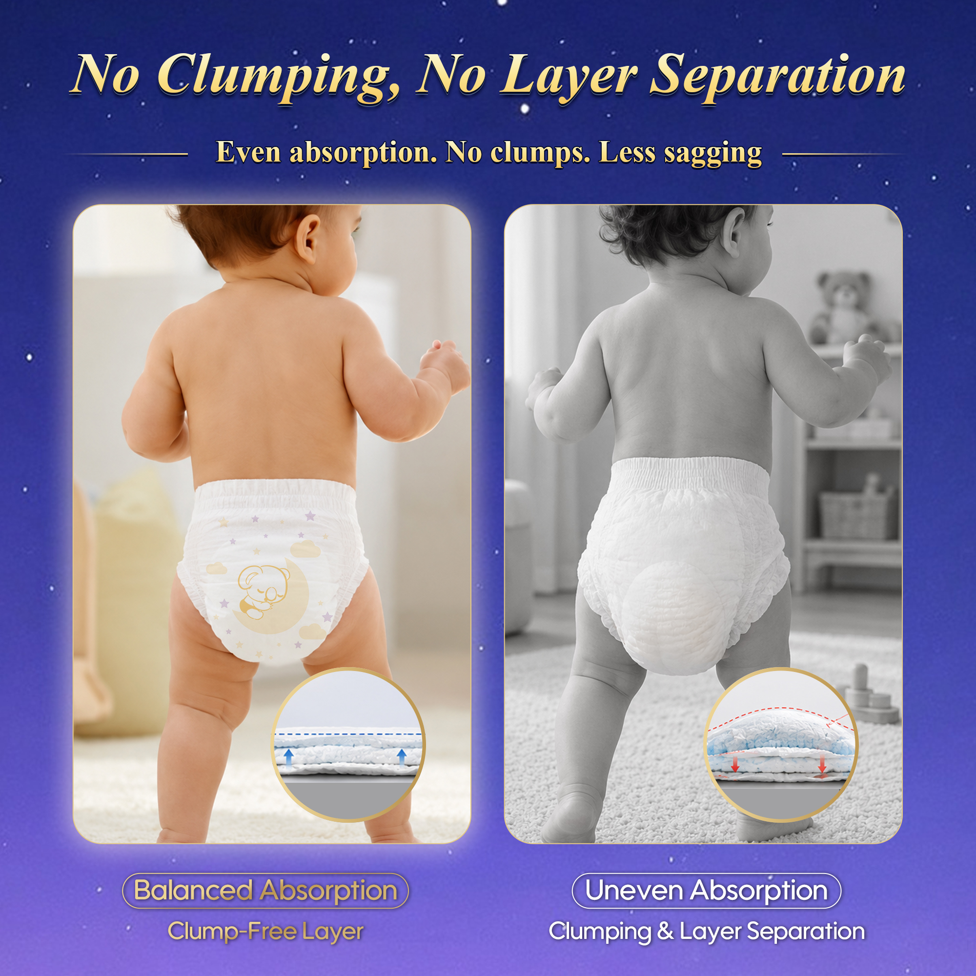 Ultimate Comfort Disposable Overnight Nappies