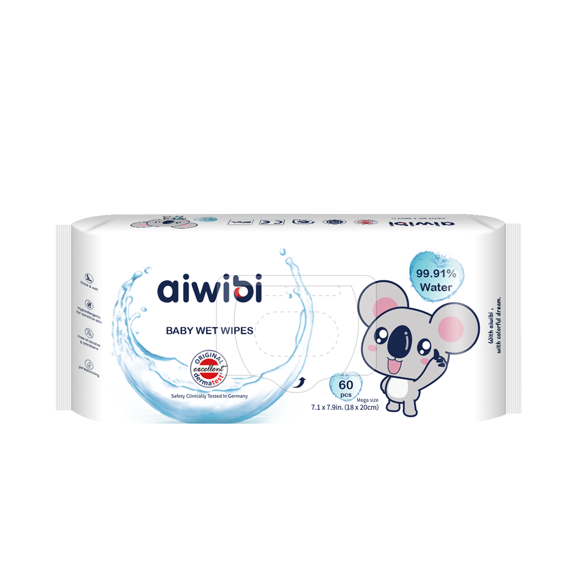Aiwibi 99.91% Pure Water Baby Wet Wipes