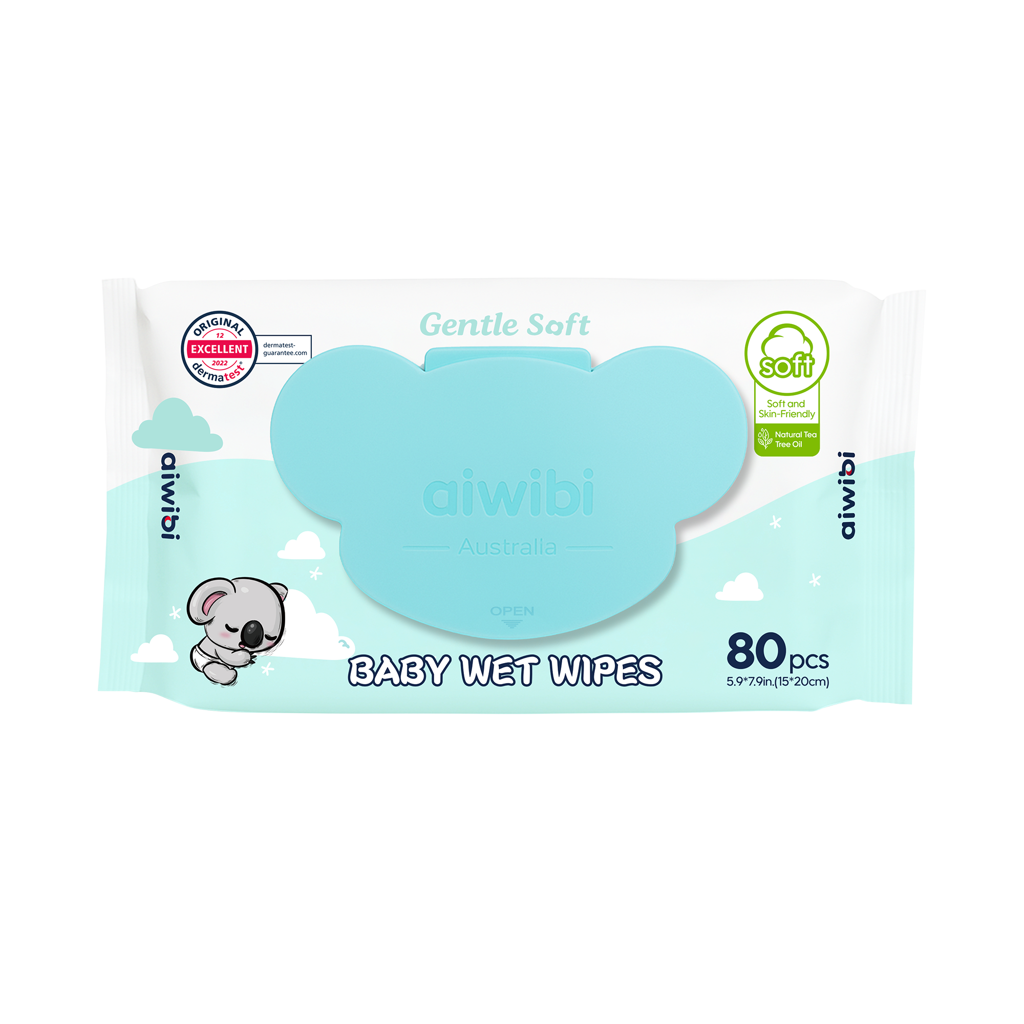 Gentle Soft  Baby Wet Wipes 80pcs 12 Bags