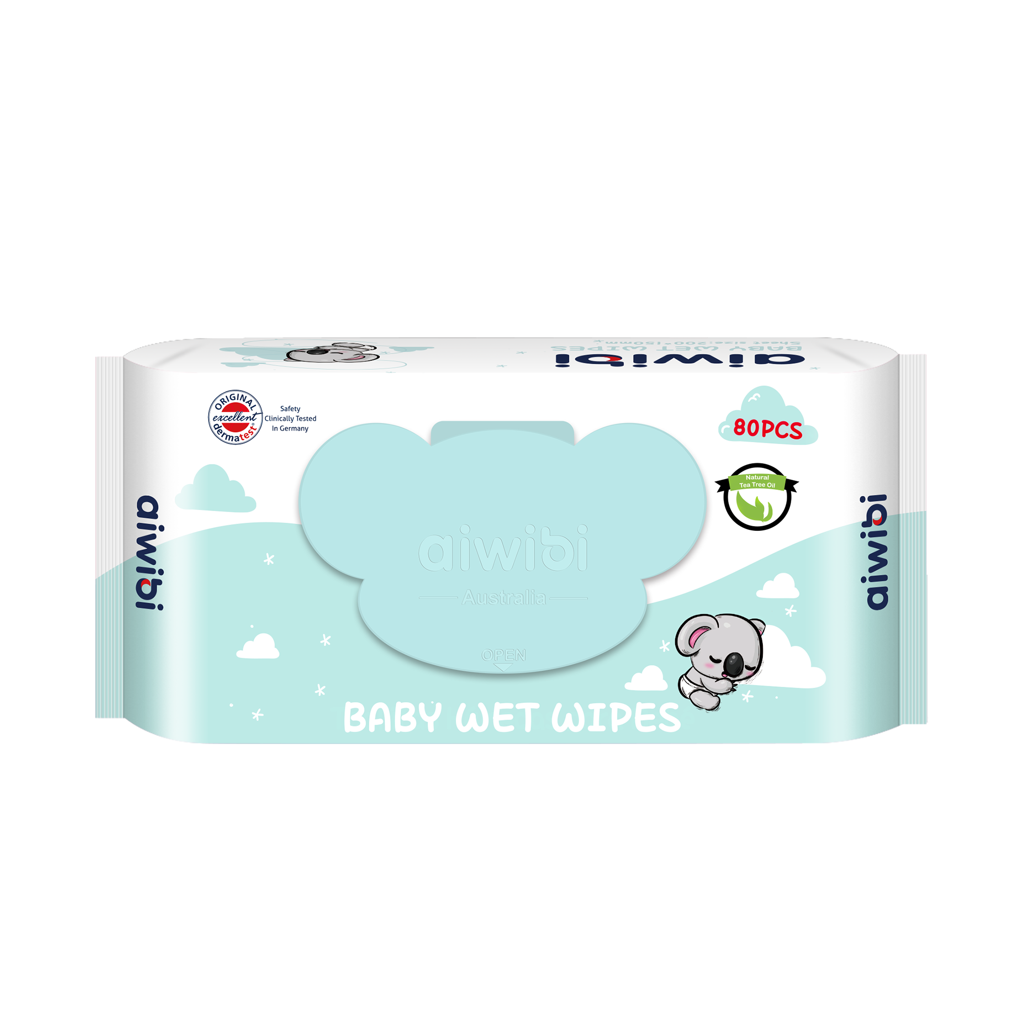 Aiwibi Gentle Soft  Baby Wet Wipes 80pcs
