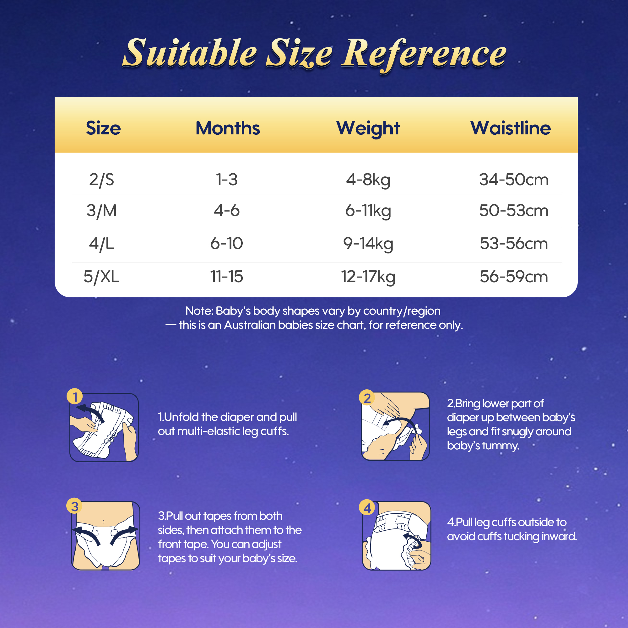 Ultimate Comfort Disposable Overnight Nappies