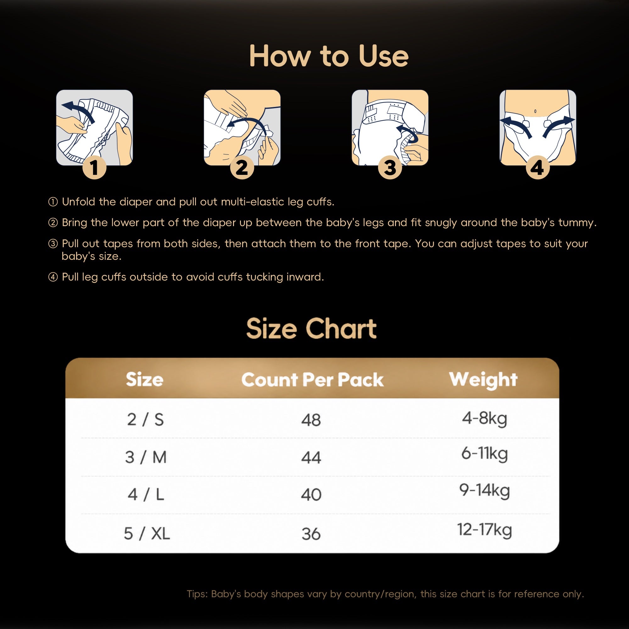 Magic Comfort Disposable Baby Nappies