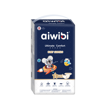Aiwibi Ultimate Comfort Disposable Overnight Nappies Size 4 (48 pieces per pack)