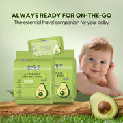 The image shows the packaging of the Aiwibi mini water wipes and says that you can take them with you anywhere!