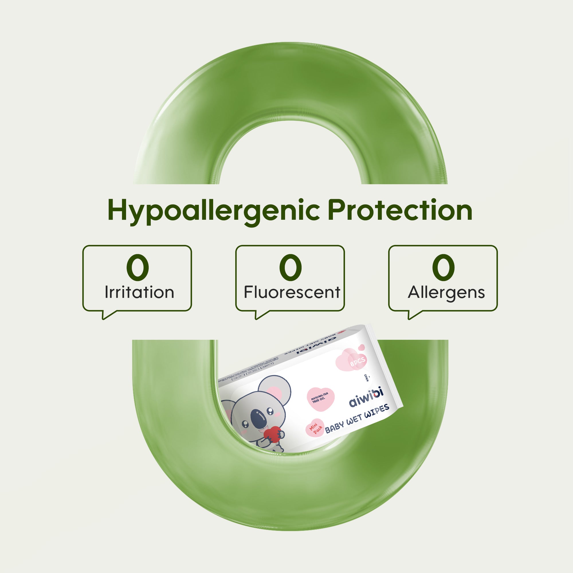 Aiwibi mini wipes crafted with a plant-based adhesive and pure water, these natural mini baby wipes are gentle on even the most sensitive skin.